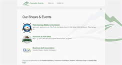 Desktop Screenshot of cascadiaevents.com